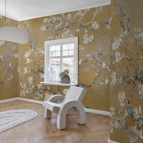 Fototapet, Almond Blossom, Orange, Rebel Walls