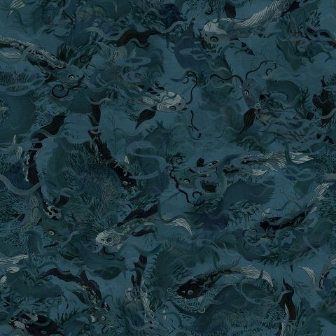 Fototapet, Atlantis Fish, Dark, Rebel Walls - Img 2