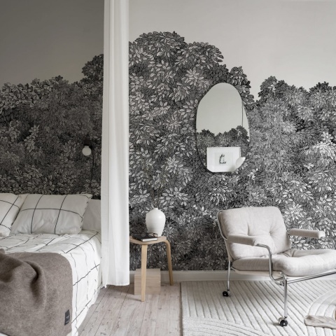 Fototapet, Belle Buisson, Black, Rebel Walls - Img 3