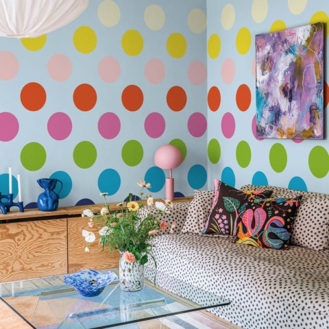 Fototapet, Big Dots, Rainbow, Rebel Walls - Img 4