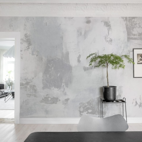 Fototapet, Big Strokes, Grey, Rebel Walls