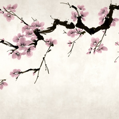 Fototapet, Blush of Spring, Pink, Rebel Walls - Img 2
