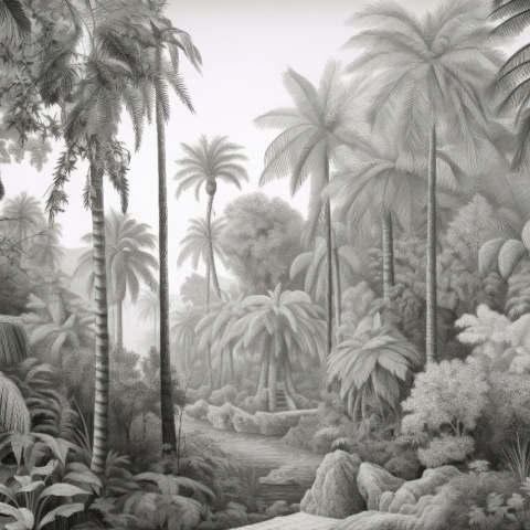 Fototapet Botanic Bosquet Polynesie Rêve BP106
