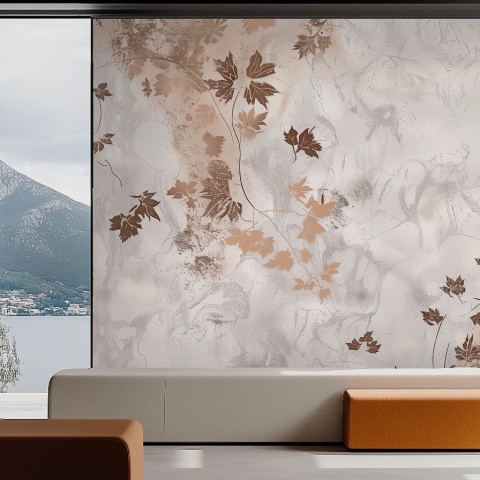 Fototapet Botanic Marron et Beige Vigne Rêve MV200 - Img 2