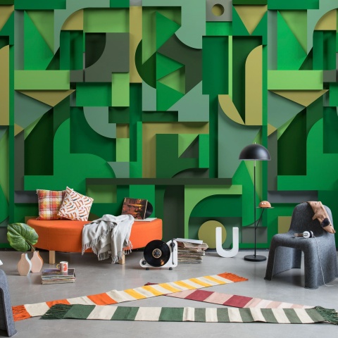 Fototapet, Caroline, Green, Rebel Walls - Img 3