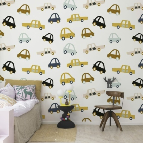 Fototapet, Cars, Pastel, Rebel Walls - Img 3