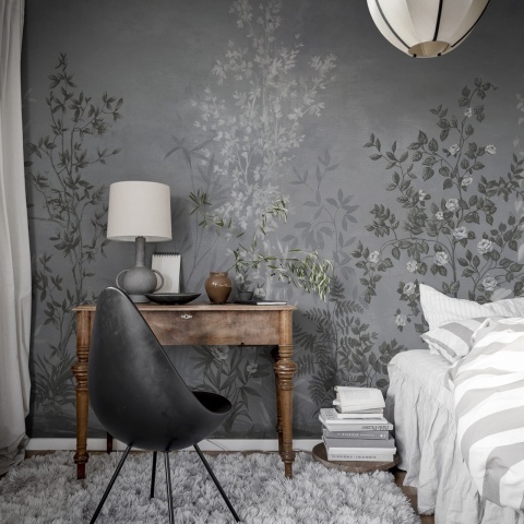 Fototapet, Chinoiserie Haze Blue, Rebel Walls - Img 3