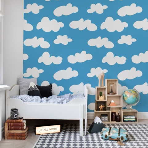 Fototapet, Cloudy, Blue, Rebel Walls - Img 6