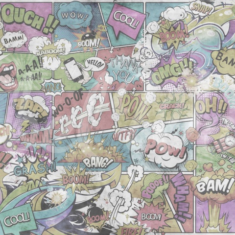 Fototapet, Comics, Vintage, Rebel Walls - Img 2