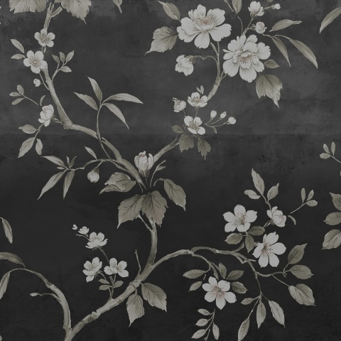 Fototapet, Concrete Flowers, Black, Rebel Walls - Img 2