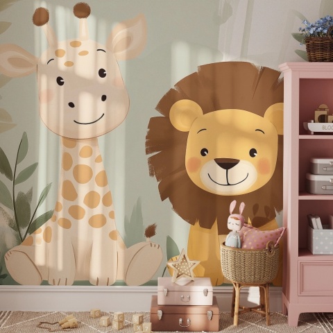 Fototapet copii, Smiling animals 024