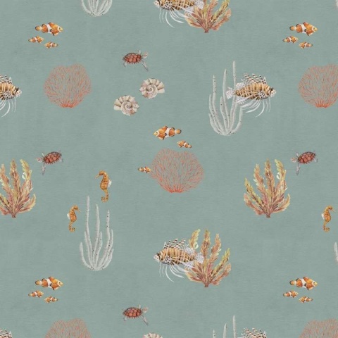 Fototapet Coral Garden - Blue, Kikki Belle - Img 2