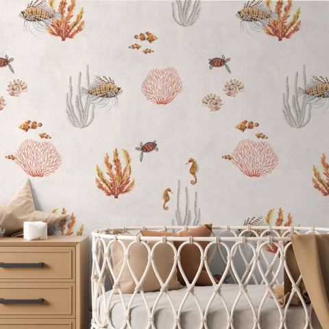 Fototapet Coral Garden - White, Kikki Belle - Img 5