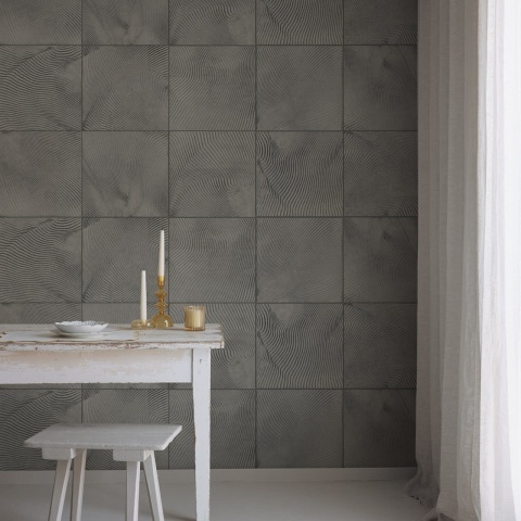 Fototapet, Craft Tiles, Gray, Rebel Walls - Img 3