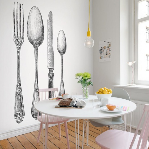 Fototapet, Cutlery, Rebel Walls - Img 3