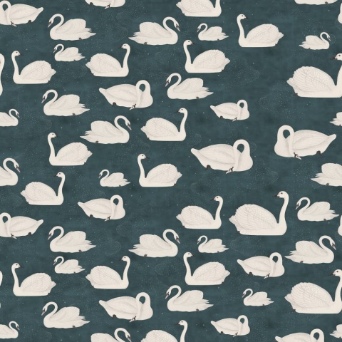 Fototapet, Cygne, Bleu, Rebel Walls - Img 2