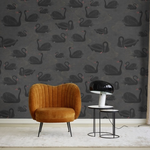 Fototapet, Cygne, Noir, Rebel Walls - Img 3
