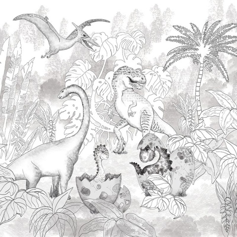 Fototapet David's Dino in Grey, VLAdiLA - Img 2