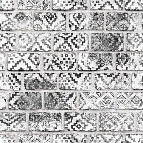 Fototapet, Decorated Bricks, Rebel Walls - Img 2