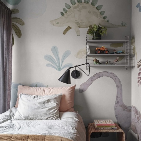 Fototapet, Dinosaur Oasis, Pastel, Rebel Walls