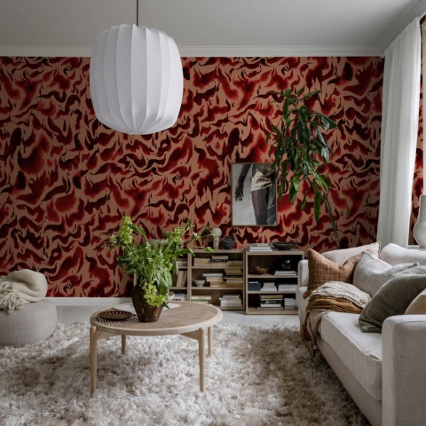 Fototapet, Discus, Red, Rebel Walls - Img 5