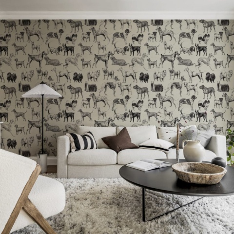 Fototapet, Dogs, Creme, Rebel Walls - Img 4