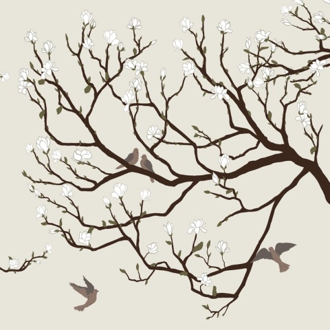 Fototapet Doves at my window, VLAdiLA - Img 2
