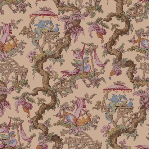 Fototapet, Dragon Tree Bloom, Peach, Rebel Walls - Img 2