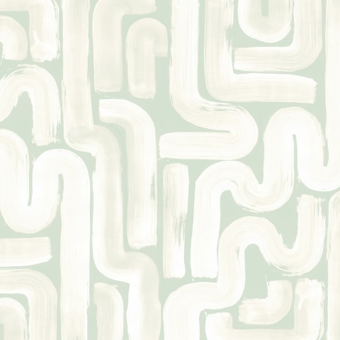 Fototapet, Drape Brush, Green, Rebel Walls - Img 2