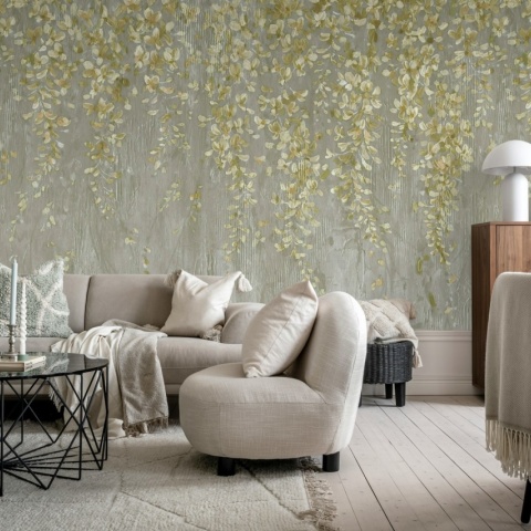 Fototapet, Draped Blossoms, Gold, Rebel Walls - Img 4