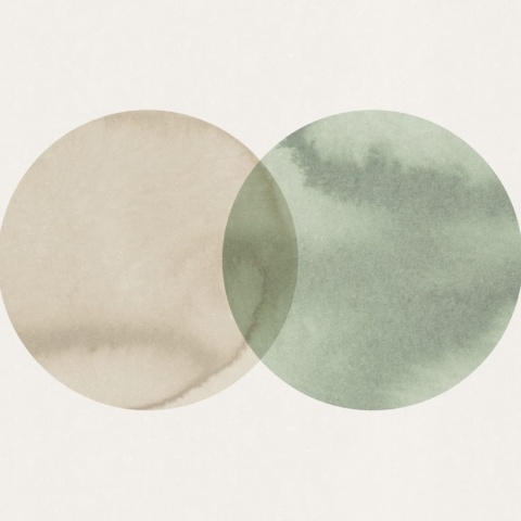 Fototapet, Eclipse, Beige Green, Rebel Walls - Img 2