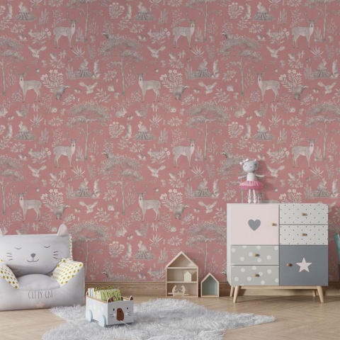 Fototapet Fantastic Forest - Vintage Pink, Kikki Belle - Img 4