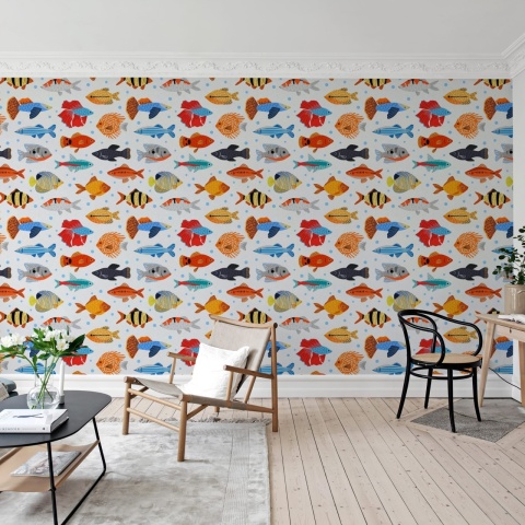 Fototapet, Fish Shoal, Day, Rebel Walls - Img 3