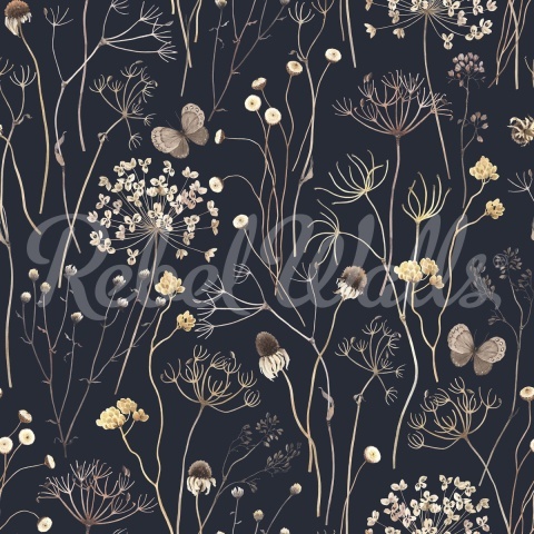 Fototapet, Flower Garden, Midnight, Rebel Walls - Img 2