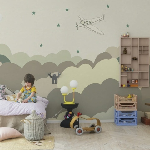Fototapet, Fly Away, Beige, Rebel Walls