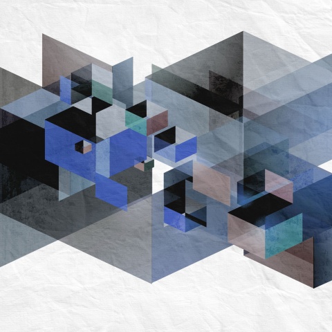 Fototapet, Fractal, Blue, Rebel Walls - Img 2