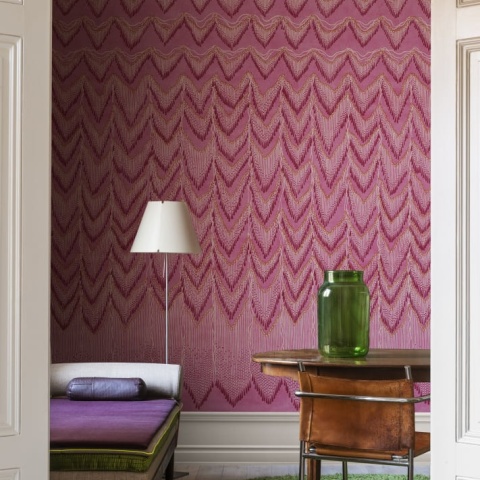 Fototapet, Fringed Follies, Hot Pink, Rebel Walls - Img 5