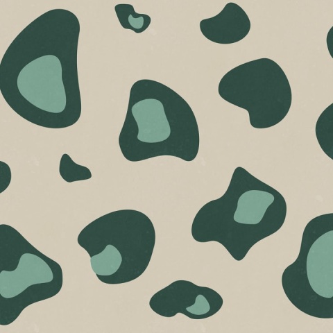 Fototapet, Giant Leopard, Green, Rebel Walls - Img 2