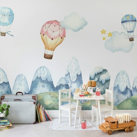 Fototapet, Happy Balloons, Pastel, Rebel Walls