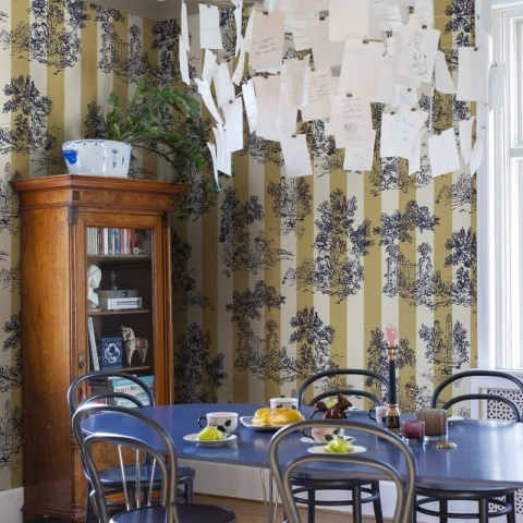 Fototapet, Happy Toile, Mustard, Rebel Walls - Img 3