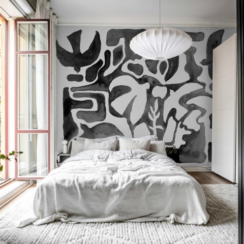 Fototapet, Harmony Forms, Black & White, Rebel Walls
