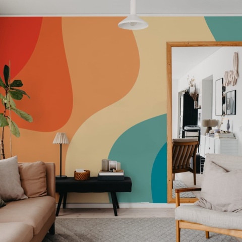 Fototapet, Joyfull, Rainbow, Rebel Walls