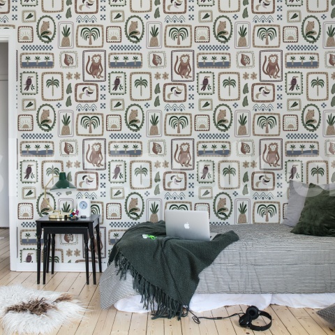 Fototapet, Jungle Frames, Vintage, Rebel Walls - Img 3