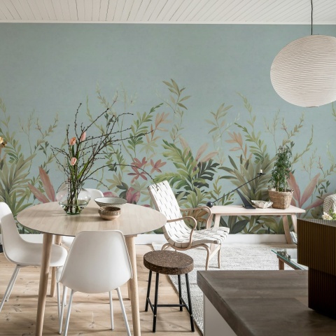 Fototapet, Jungle Meadow, Blue, Rebel Walls - Img 3