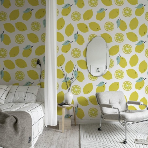 Fototapet, Lemons, Yellow, Rebel Walls - Img 4