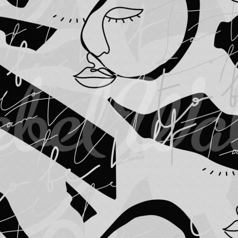 Fototapet, Lined Faces, Graphite, Rebel Walls - Img 5