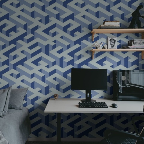Fototapet, Mace Game, Blue, Rebel Walls