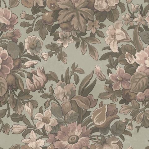 Fototapet, Majestic Vintage Garden, Dusty Pink, Rebel Walls - Img 2