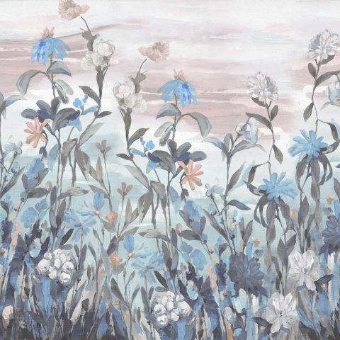 Fototapet, Misty Garden, Blue, Rebel Walls - Img 2