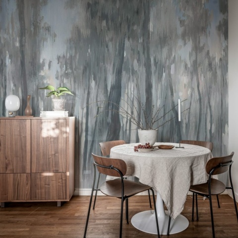 Fototapet, Morning Forest, Gray, Rebel Walls